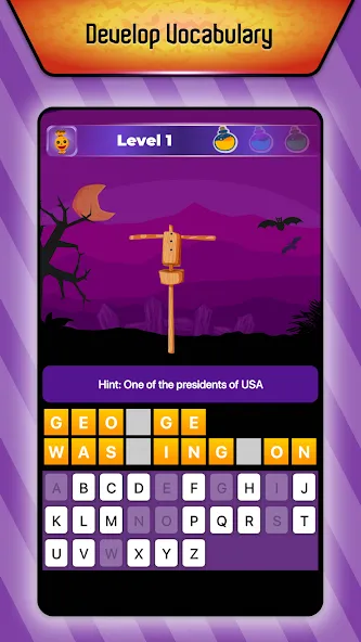 Скачать Online Hangman Word Game [MOD: много подсказок и слов] — скриншот 5