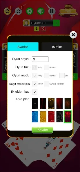 Взломанная Batak - Koz Maça [MOD: безлимитные деньги и все карты открыты] на Андроид — скриншот 5