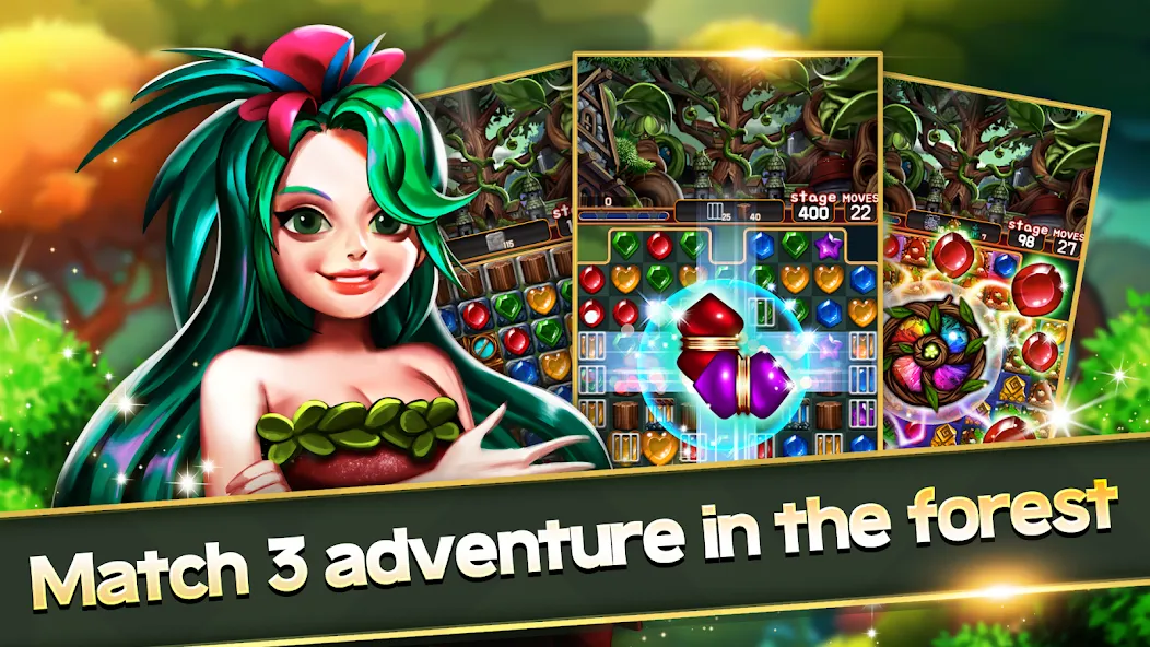Jewel Forest Village [MOD: безлимитные монеты и жизни] — Скачать бесплатно (APK) — скриншот 1