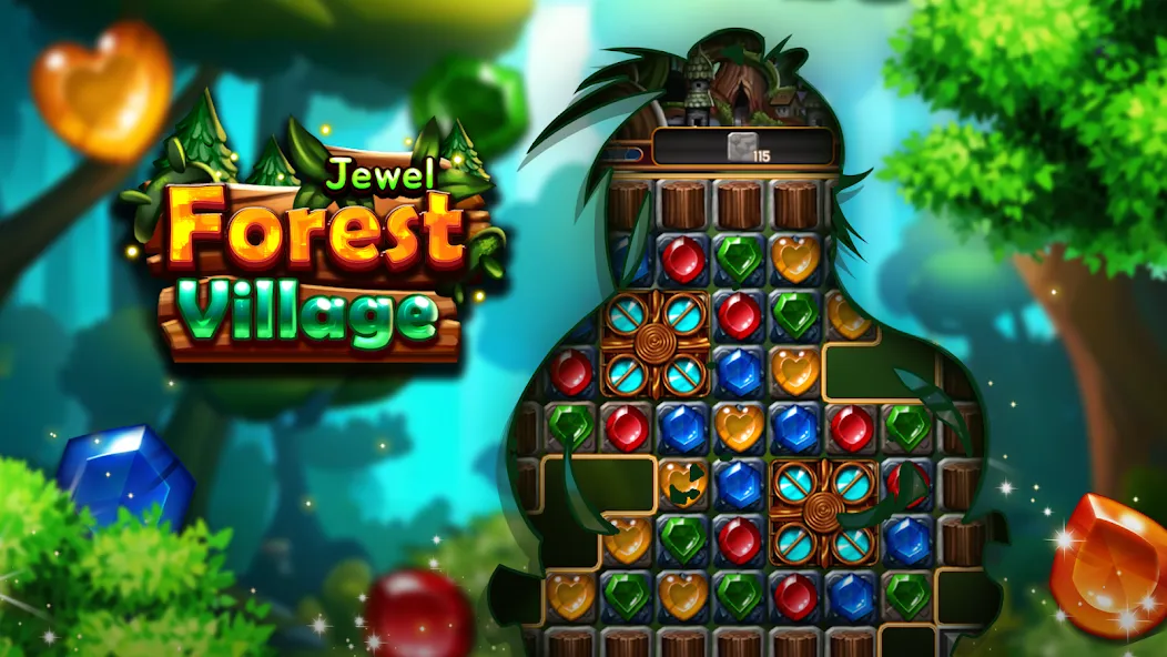 Jewel Forest Village [MOD: безлимитные монеты и жизни] — Скачать бесплатно (APK) — скриншот 5