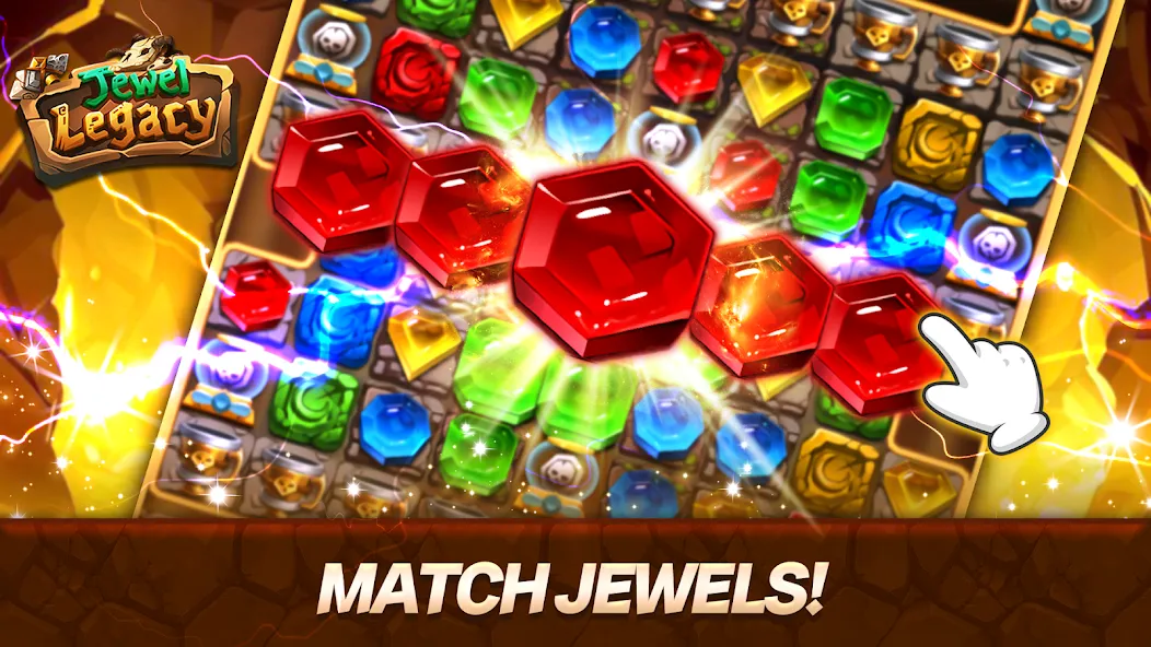 Взломанная Jewel Legacy [MOD: много бонусов и уровней] на Андроид — скриншот 2