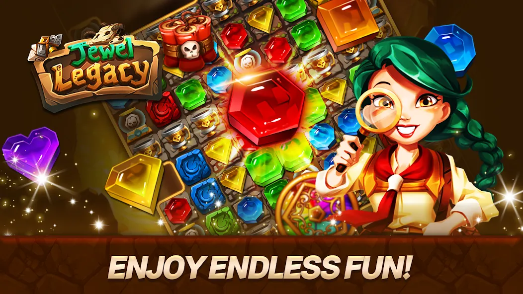 Взломанная Jewel Legacy [MOD: много бонусов и уровней] на Андроид — скриншот 5