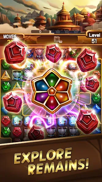 Fantastic Jewel Lost Kingdom [MOD: бесконечные жизни и подсказки] — Скачать бесплатно (APK) — скриншот 1