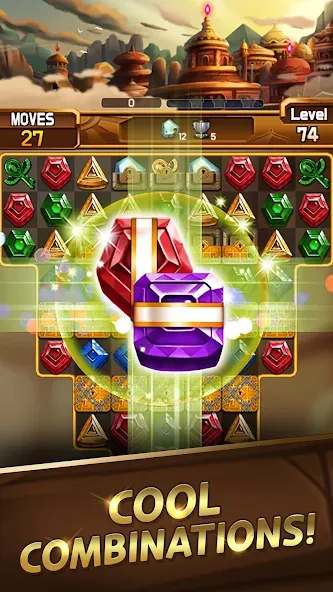 Fantastic Jewel Lost Kingdom [MOD: бесконечные жизни и подсказки] — Скачать бесплатно (APK) — скриншот 2