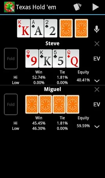 Poker Calculator [MOD: точный расчёт покерных комбинаций] на Андроид — скриншот 3