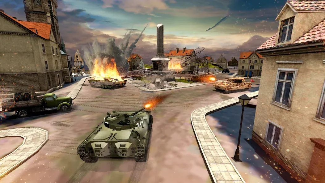 Скачать взлом Tank Battle Army Games 2023 [MOD: безлимитные деньги и оружие] — скриншот 3