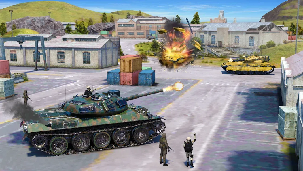 Скачать взлом Tank Battle Army Games 2023 [MOD: безлимитные деньги и оружие] — скриншот 4