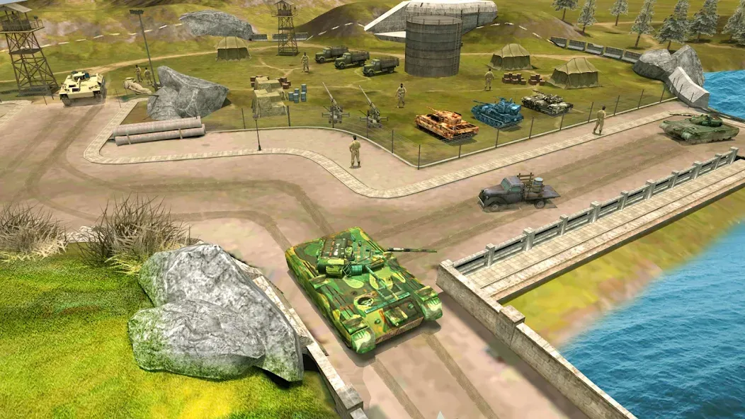 Скачать взлом Tank Battle Army Games 2023 [MOD: безлимитные деньги и оружие] — скриншот 5