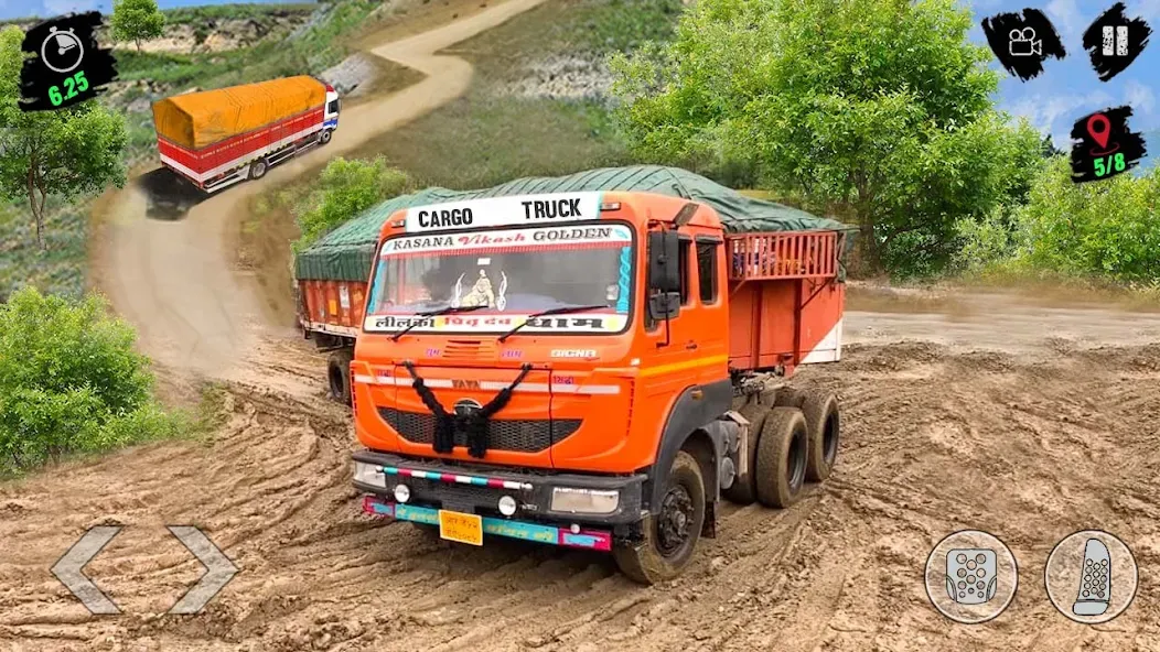 Скачать Cargo Truck Simulator Games 3D [MOD: безлимитные деньги и топливо] на телефон — скриншот 2