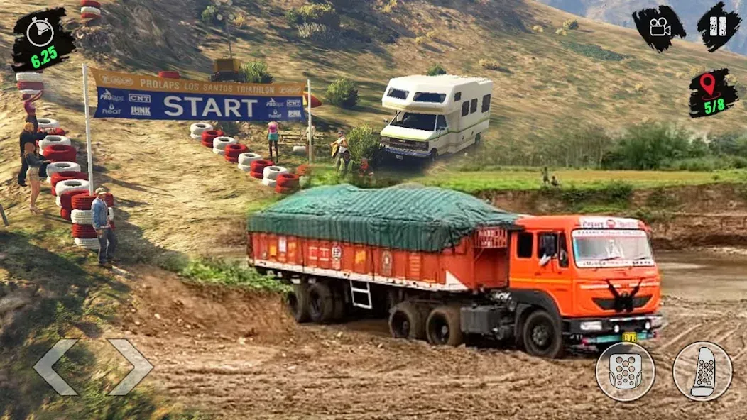 Скачать Cargo Truck Simulator Games 3D [MOD: безлимитные деньги и топливо] на телефон — скриншот 3