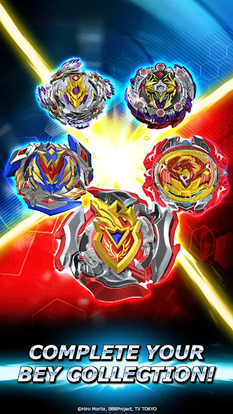 Скачать Beyblade Burst Rivals [MOD: безлимитные деньги и усиленные бейблейды] на телефон — скриншот 4