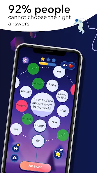 Скачать взлом Erudite: Trivia Game & Quiz [MOD: без рекламы и все вопросы открыты] — скриншот 1