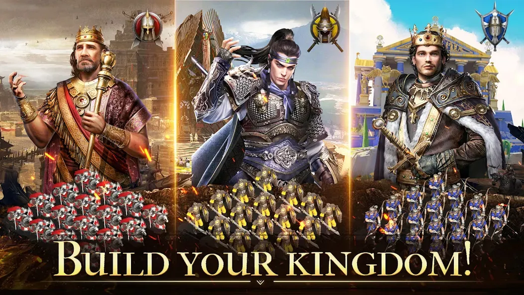 Rising: War for Dominion [MOD: безлимитные ресурсы и усиленная армия] — Скачать бесплатно (APK) — скриншот 1