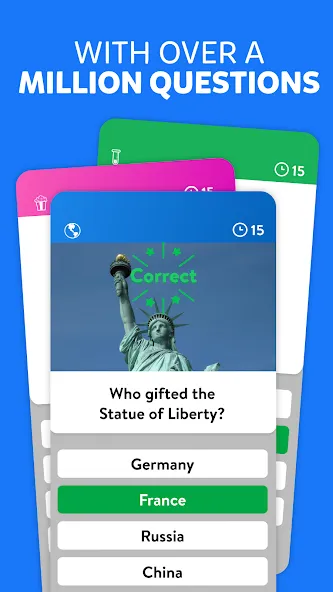 Взломанная Trivia Crack [MOD: безлимитные подсказки и жизни] на Андроид — скриншот 3