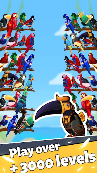 Bird Puzzle - Color Game [MOD: без рекламы и все уровни открыты] на Андроид — скриншот 4