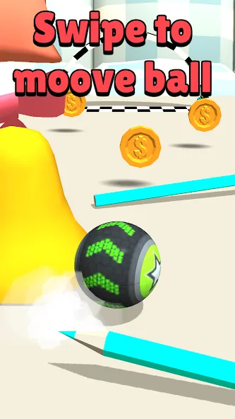Скачать Toy Going Ball Roll [MOD: без рекламы и все уровни открыты] — скриншот 1