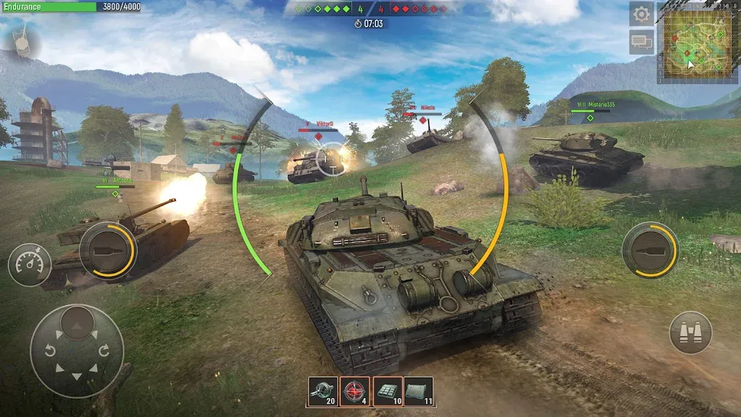Battle Tanks: Tank Games WW2 [MOD: безлимитные деньги и все танки] — Скачать бесплатно (APK) — скриншот 5