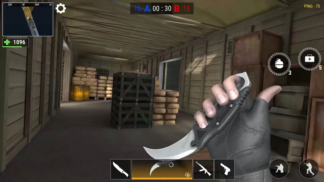 Скачать взлом Modern Gun: Shooting War Games [MOD: безлимитные деньги и оружие] — скриншот 2