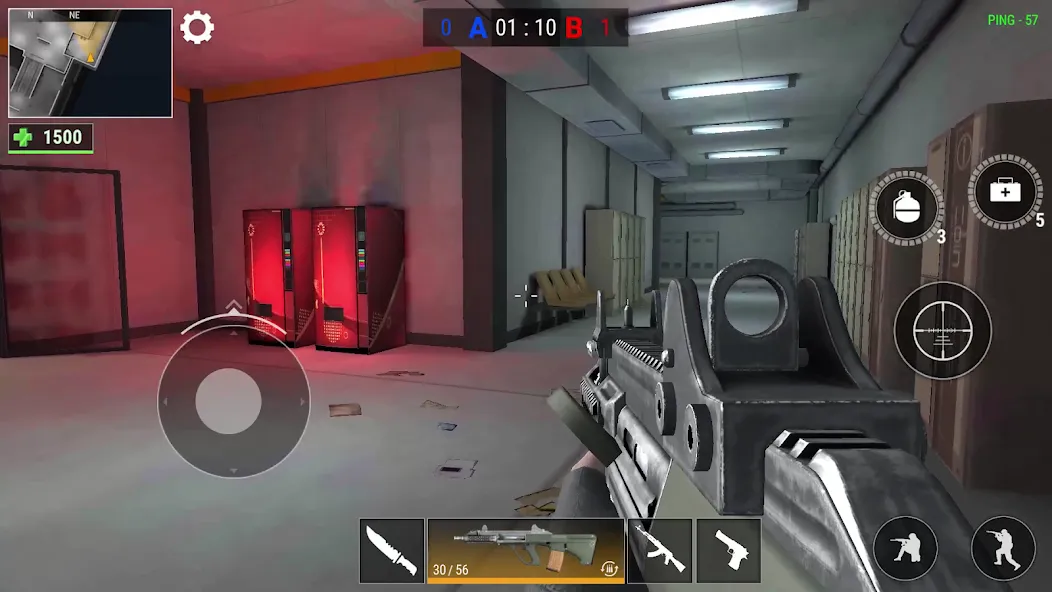 Скачать взлом Modern Gun: Shooting War Games [MOD: безлимитные деньги и оружие] — скриншот 5