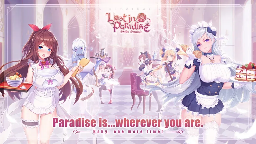 Взломанная Lost in Paradise:Waifu Connect [MOD: безлимитные ресурсы и алмазы] на Андроид — скриншот 1