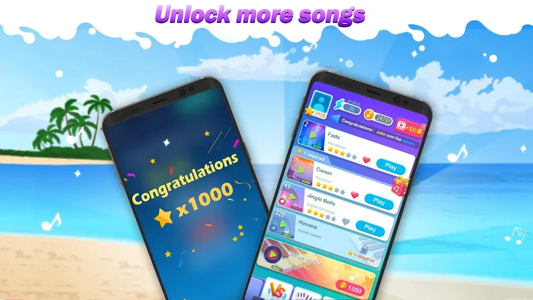 Dream Piano [MOD: много алмазов и все песни открыты] (Бесплатно / APK) — скриншот 1