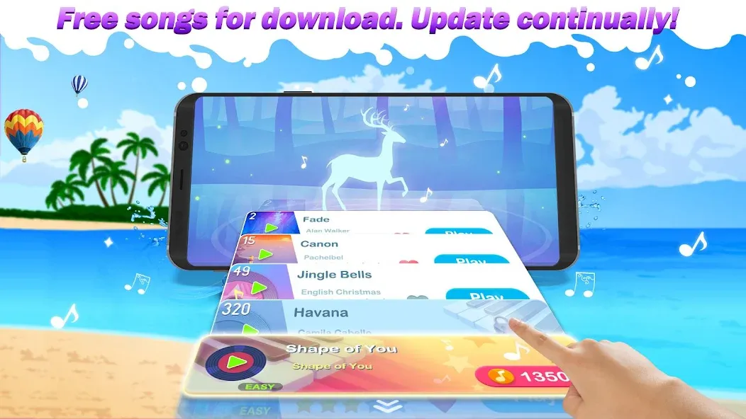 Dream Piano [MOD: много алмазов и все песни открыты] (Бесплатно / APK) — скриншот 2