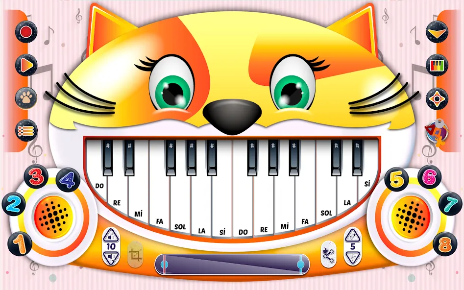 Meow Music - Sound Cat Piano [MOD: без рекламы и все ноты открыты] (Бесплатно / APK) — скриншот 1