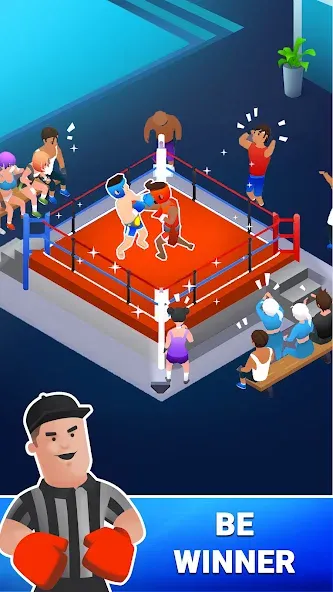 Взломанная Boxing Gym Tycoon 3D: MMA Club [MOD: безлимитные деньги и энергия] на Андроид — скриншот 2
