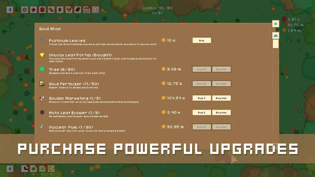 Скачать Leaf Blower Revolution Idle [MOD: безлимитные деньги и ускоренная прокачка] на телефон — скриншот 2