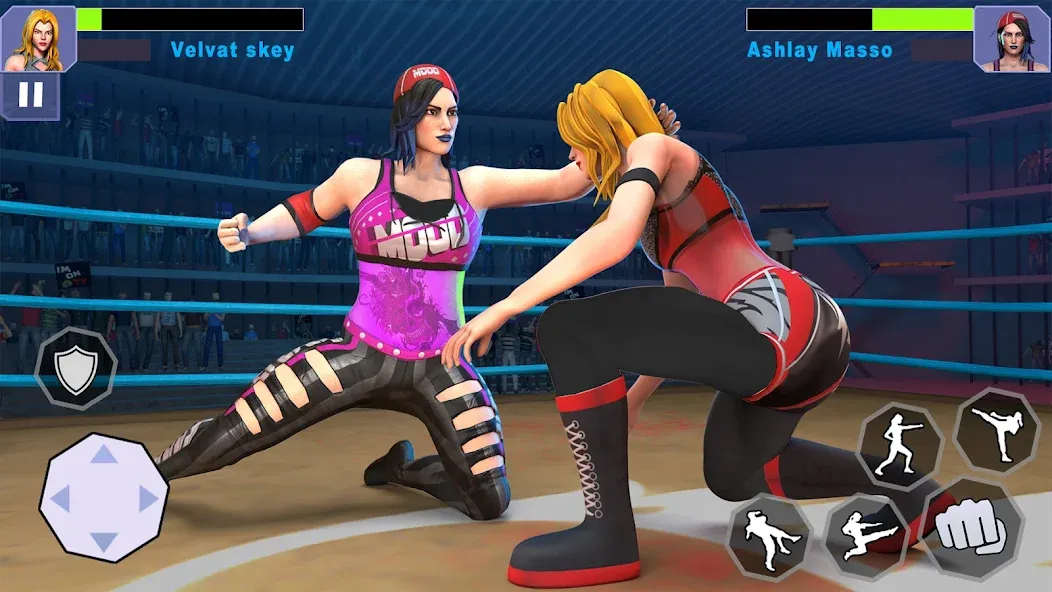 Bad Girls Wrestling Game [MOD: безлимитные деньги и все персонажи открыты] на Андроид — скриншот 4