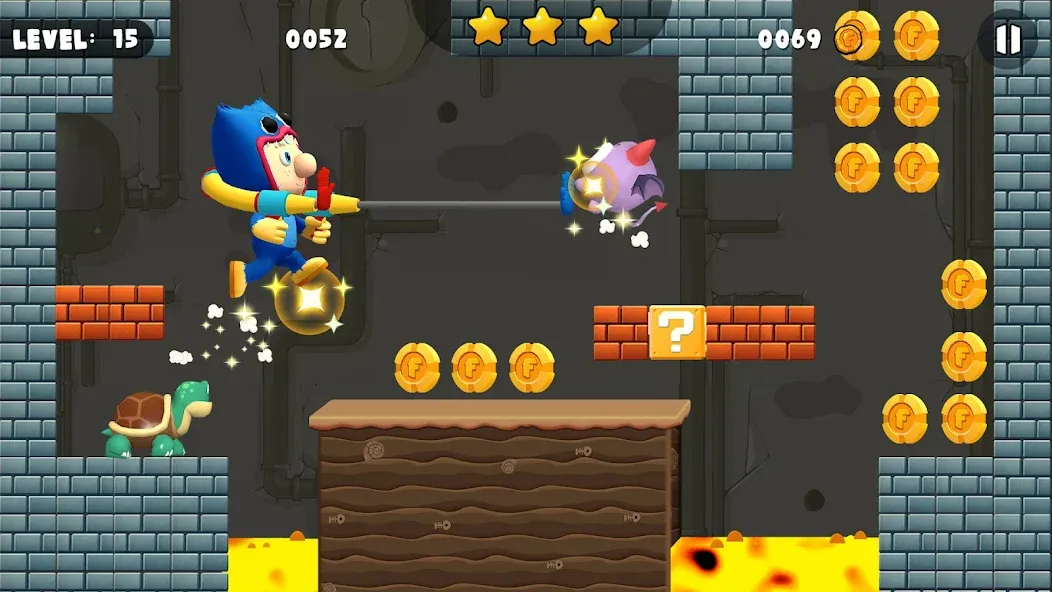 Bob World Adventure 3D [MOD: без рекламы и много монет] — Скачать бесплатно (APK) — скриншот 1
