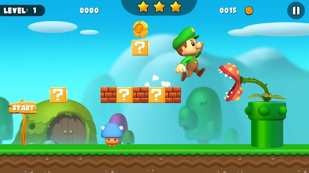 Bob World Adventure 3D [MOD: без рекламы и много монет] — Скачать бесплатно (APK) — скриншот 2
