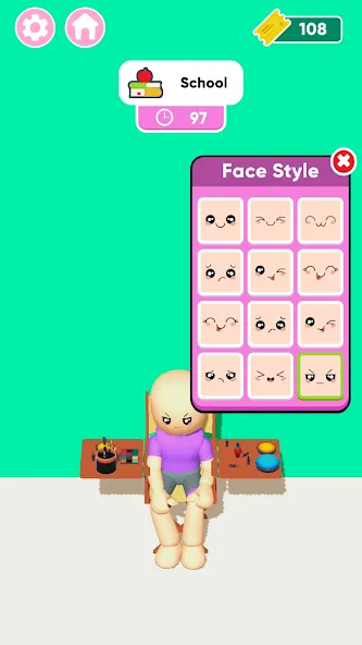 Скачать Famous Fashion - Dress Up Game [MOD: безлимитные деньги и всё открыто] на телефон — скриншот 5