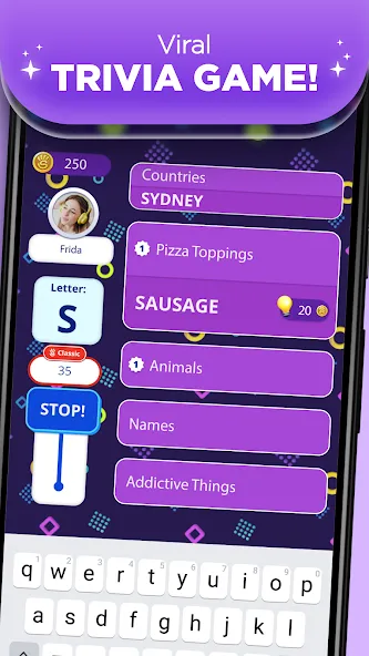 Stop 2 - Word Trivia Game [MOD: без рекламы и подсказки открыты] последняя версия — скриншот 1