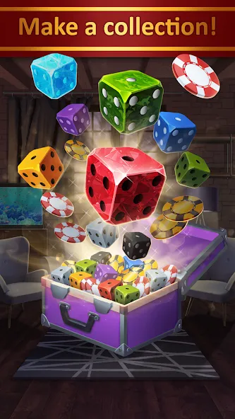 Farkle - Zonk Dice Game [MOD: безлимитные монеты и подсказки] на Андроид — скриншот 1