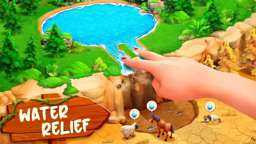 Family Farm Adventure [MOD: безлимитные деньги и ресурсы] на Андроид — скриншот 1