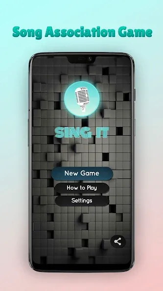 Sing it - Song association [MOD: безлимитные подсказки и песни] (Бесплатно / APK) — скриншот 1