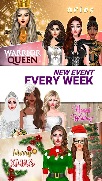 Super Stylist: Dress Up Games [MOD: безлимитные деньги и все наряды открыты] — Скачать бесплатно (APK) — скриншот 5