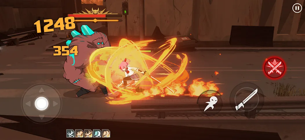 Скачать Swordash [MOD: безлимитные деньги и усиленное оружие] на телефон — скриншот 5