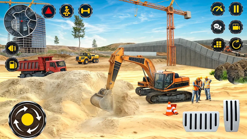 Скачать взлом Heavy Excavator Simulator PRO [MOD: безлимитные деньги и топливо] — скриншот 2