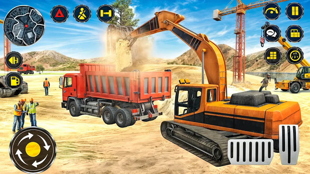 Скачать взлом Heavy Excavator Simulator PRO [MOD: безлимитные деньги и топливо] — скриншот 3