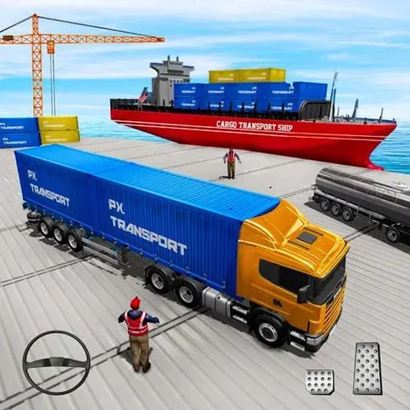 Cargo Transport Truck Driving [MOD: безлимитные деньги и топливо] (Бесплатно / APK) — скриншот 1