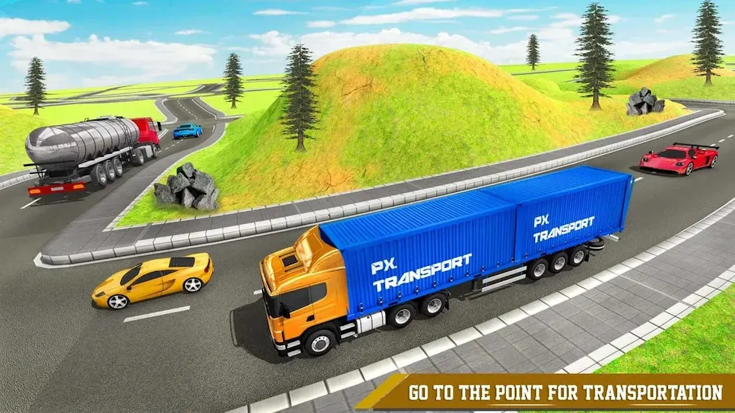 Cargo Transport Truck Driving [MOD: безлимитные деньги и топливо] (Бесплатно / APK) — скриншот 2