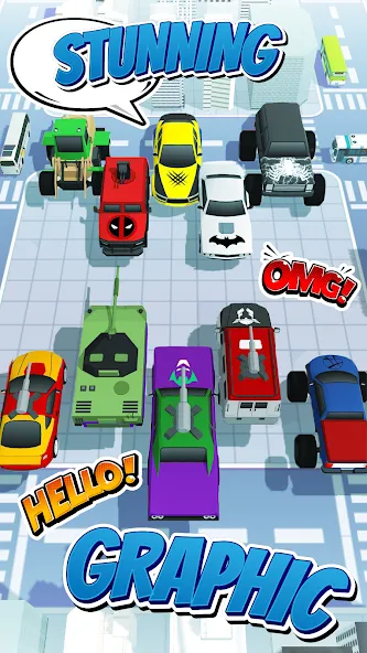 Скачать взлом Superhero Car Merge Battle [MOD: много денег и все машины] — скриншот 4