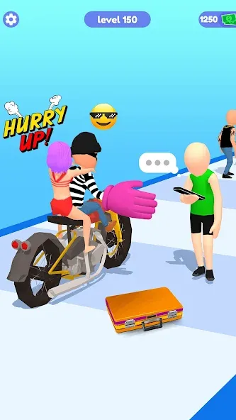 Скачать Thief Run Race 3D: Fun Race [MOD: без рекламы и бесконечные монеты] на телефон — скриншот 5