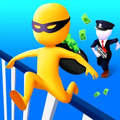 Скачать Thief Run Race 3D: Fun Race [MOD: без рекламы и бесконечные монеты] на телефон