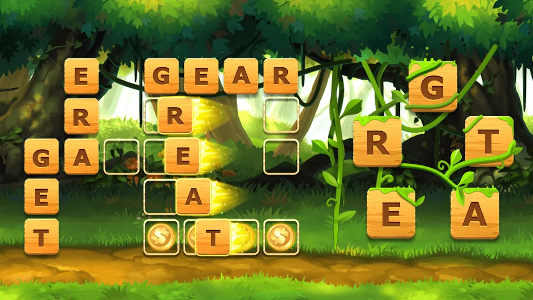 Скачать взлом Word Crossword Puzzle [MOD: безлимитные подсказки и открыты все уровни] — скриншот 2