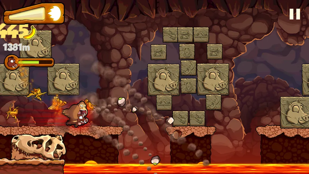 Banana Kong [MOD: безлимитные бананы и открыты все уровни] на Андроид — скриншот 4