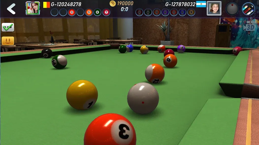 Скачать Real Pool 3D 2 [MOD: безлимитные деньги и все кии] — скриншот 1