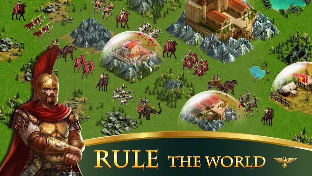 Скачать Empire:Rome Rising [MOD: безлимитные ресурсы и мощная армия] на телефон — скриншот 3